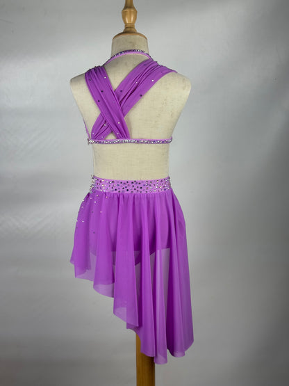 Wild Orchid Two-Piece Lyrical Dance Costume, Child Medium