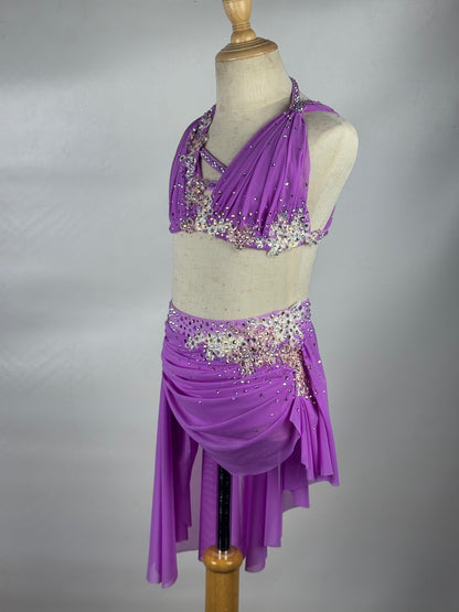 Wild Orchid Two-Piece Lyrical Dance Costume, Child Medium
