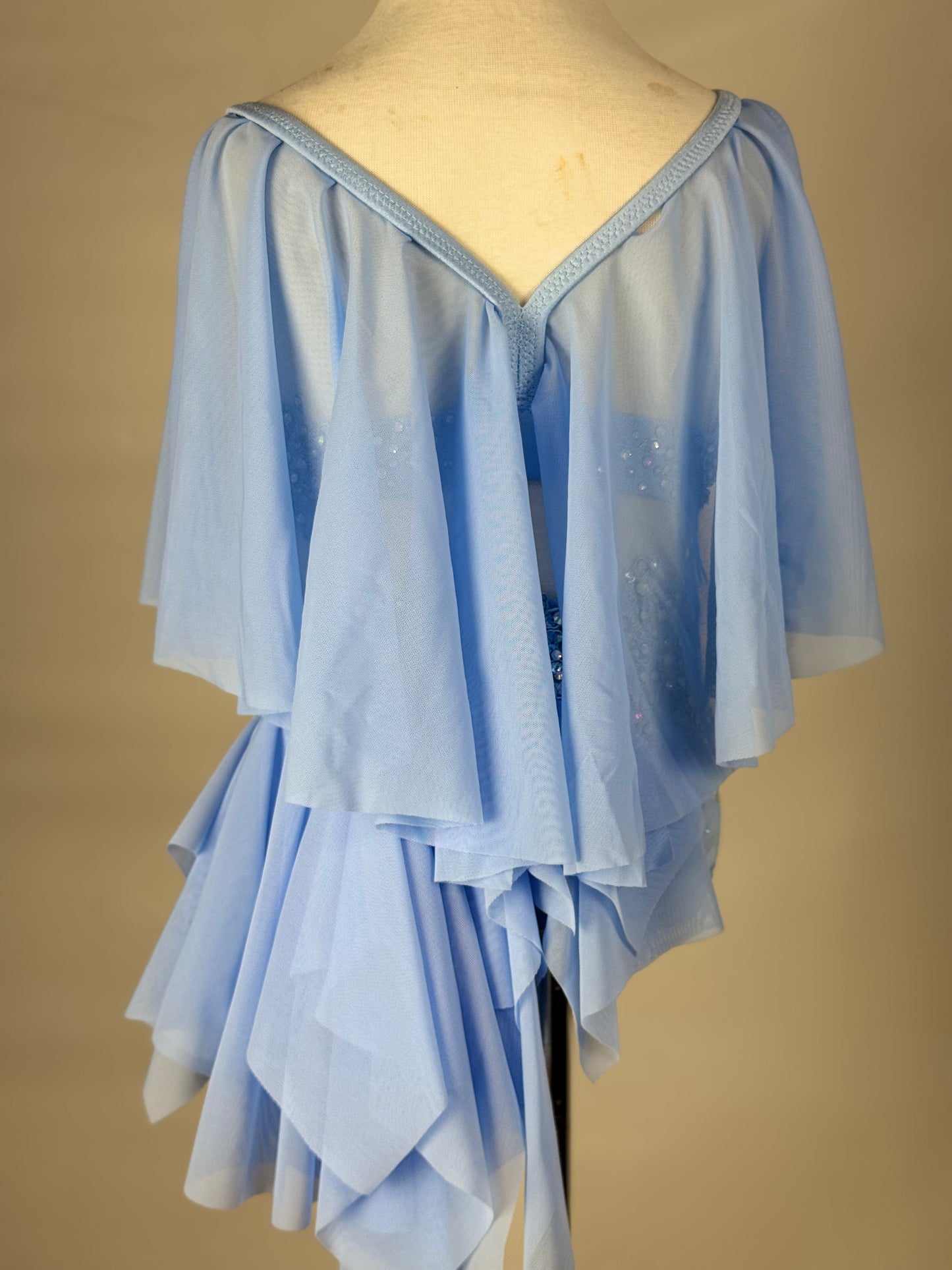 Light Blue Lyrical Dance Costume, Child Small