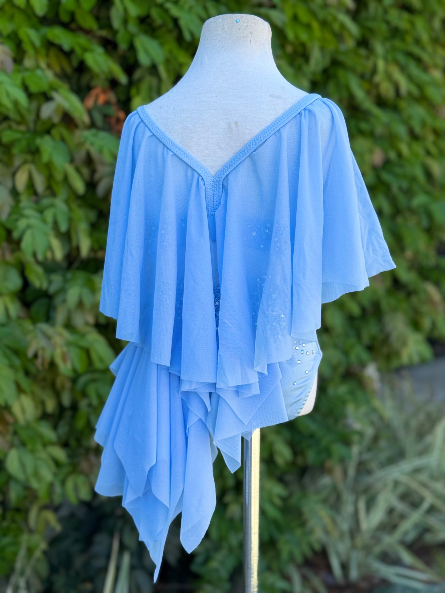 Light Blue Lyrical Dance Costume, Child Small