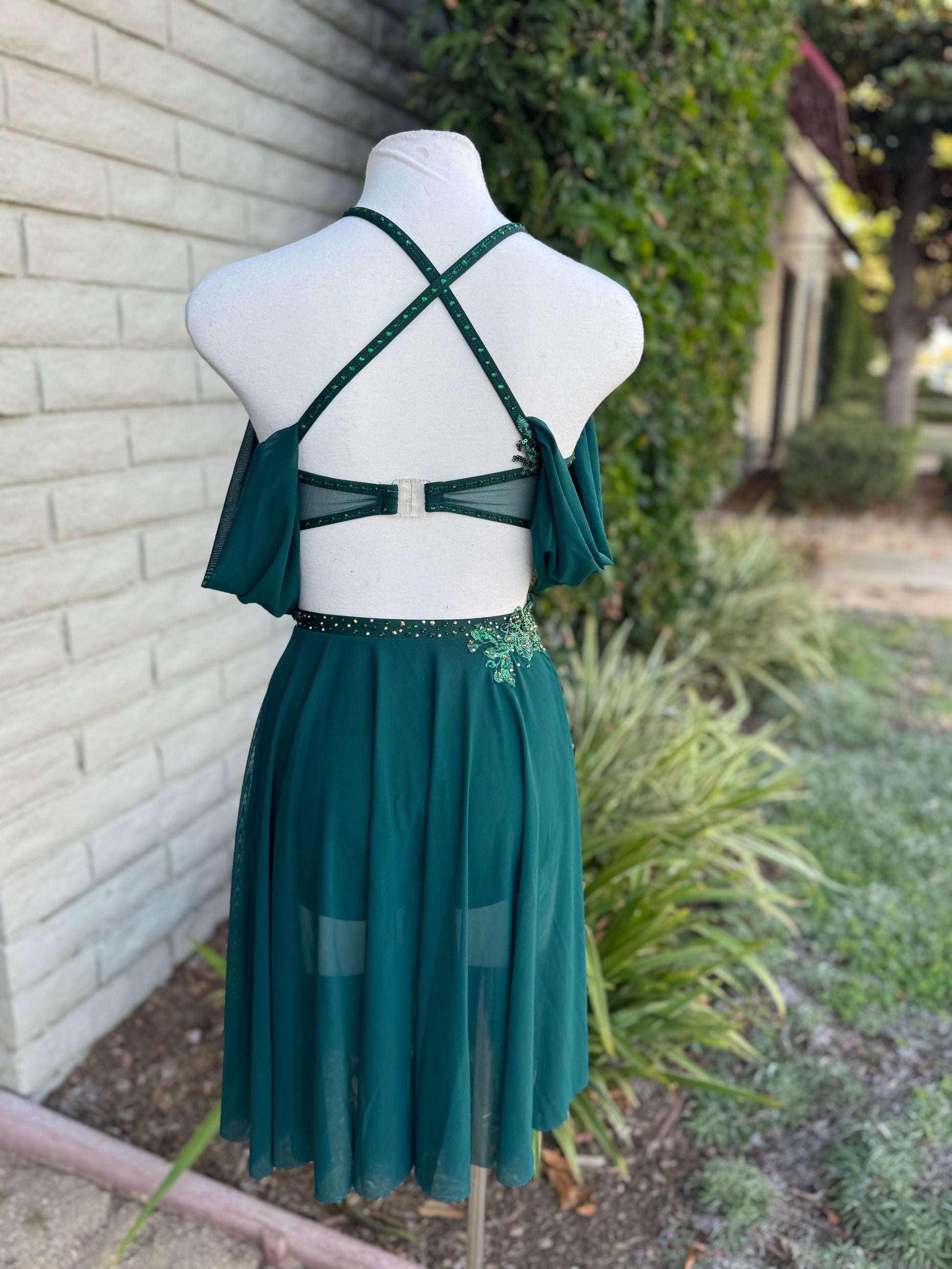 Green Lyrical Dance Costume, Adult X-Small avenueBLUEdesigns Green Lyrical Dance Costume, Adult X-Small avenueBLUEdesigns
