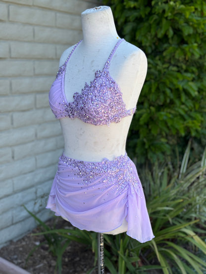 Lilac Two-Piece Lyrical Dance Costume, Child Medium