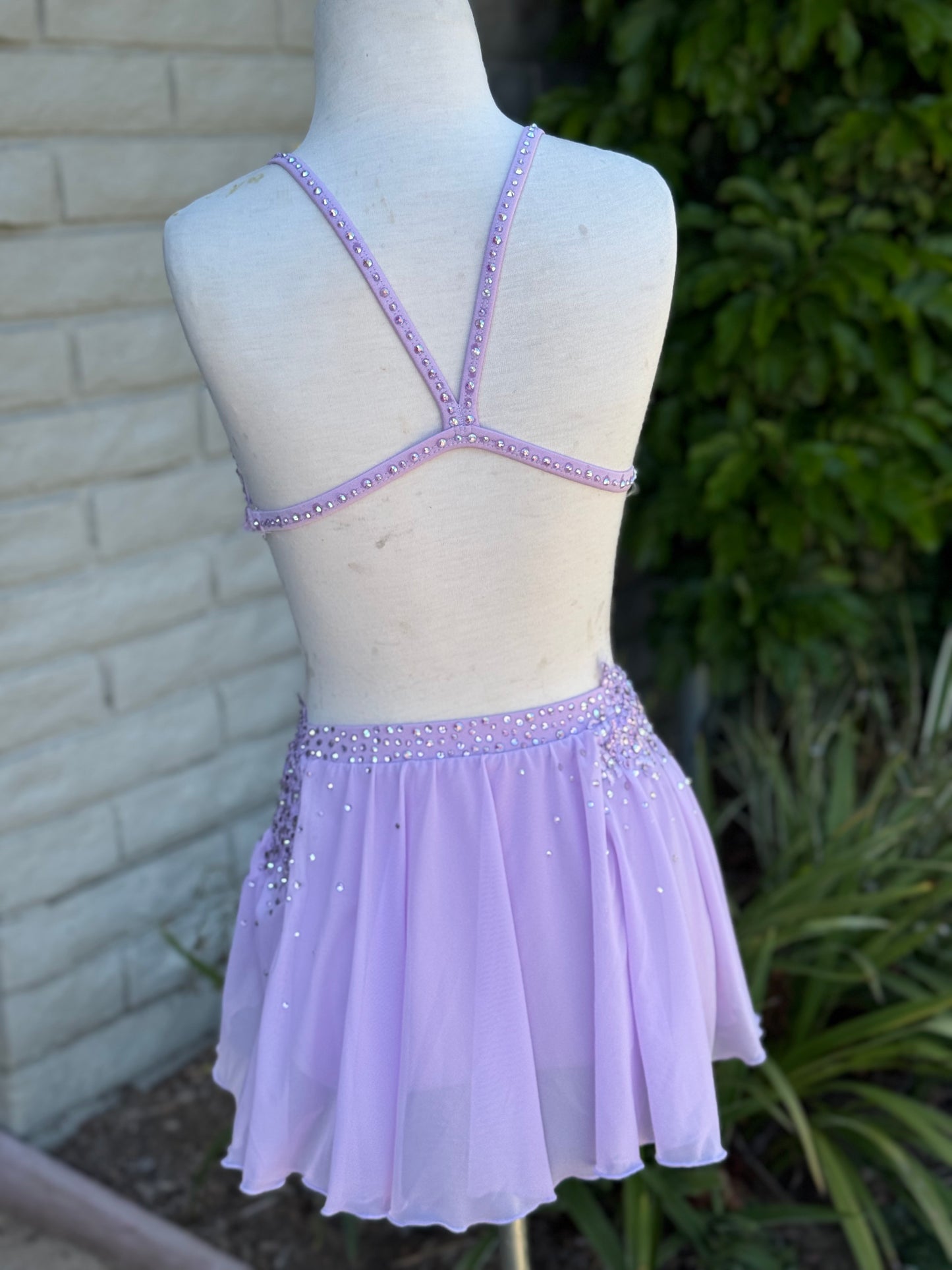 Lilac Two-Piece Lyrical Dance Costume, Child Medium