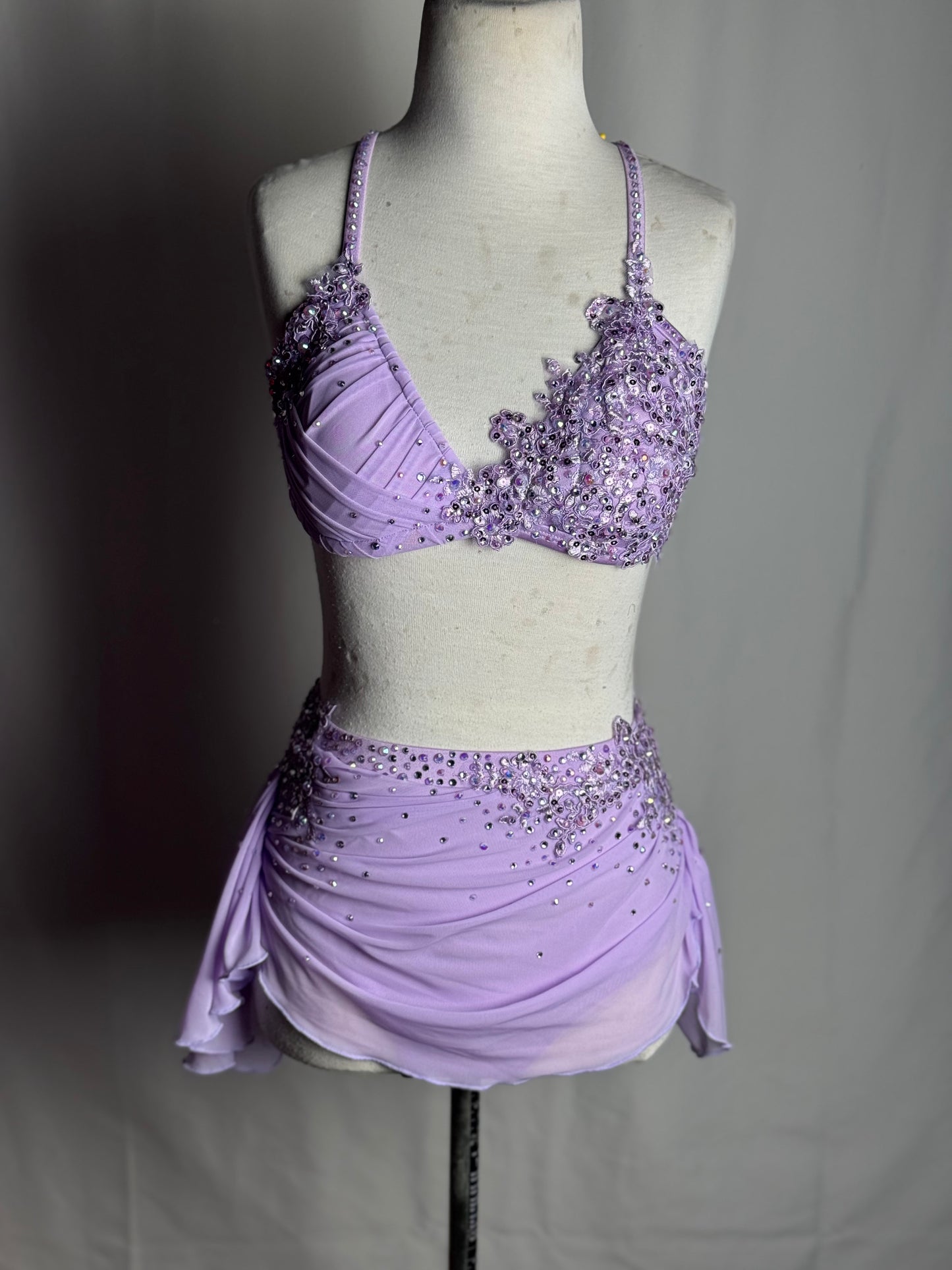 Lilac Two-Piece Lyrical Dance Costume, Child Medium