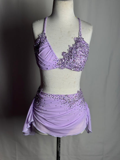 Lilac Two-Piece Lyrical Dance Costume, Child Medium