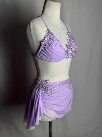 Lilac Two-Piece Lyrical Dance Costume, Child Medium