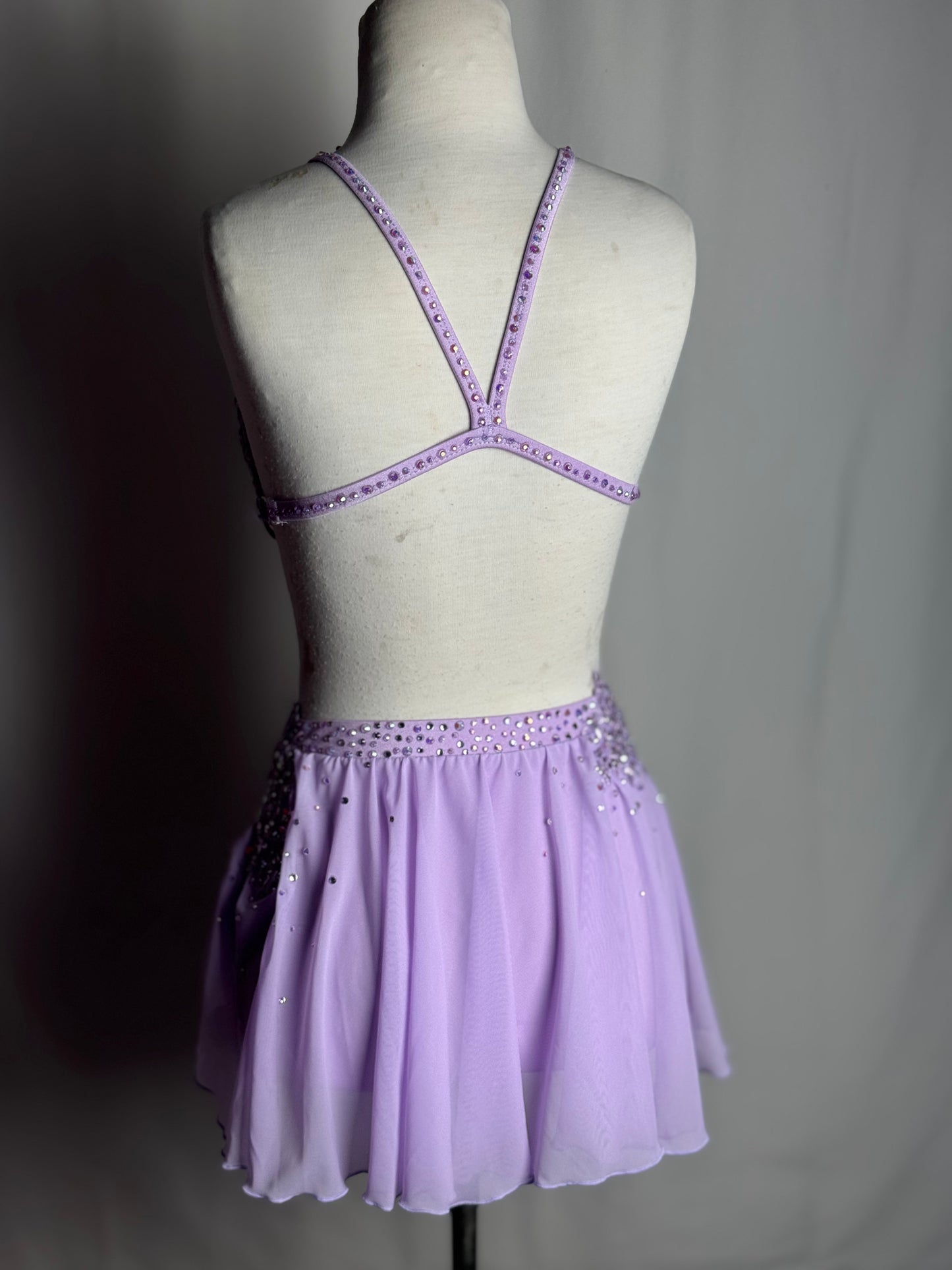 Lilac Two-Piece Lyrical Dance Costume, Child Medium
