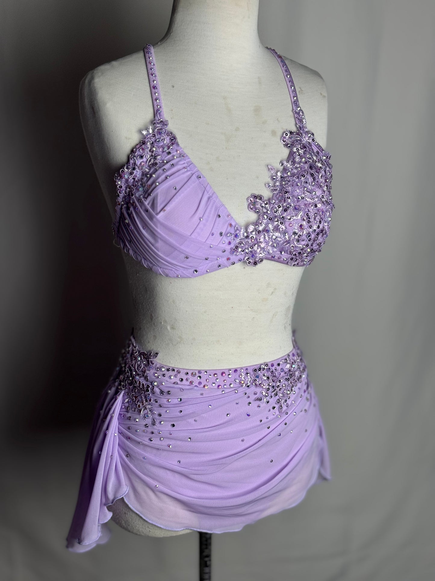Lilac Two-Piece Lyrical Dance Costume, Child Medium