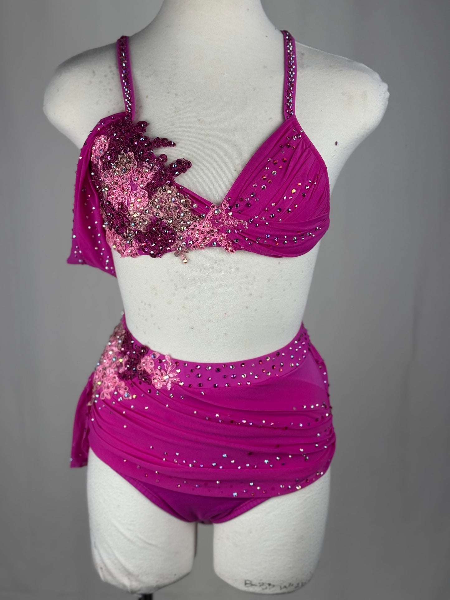 Pink Lyrical Dance Costume, Adult X-Small