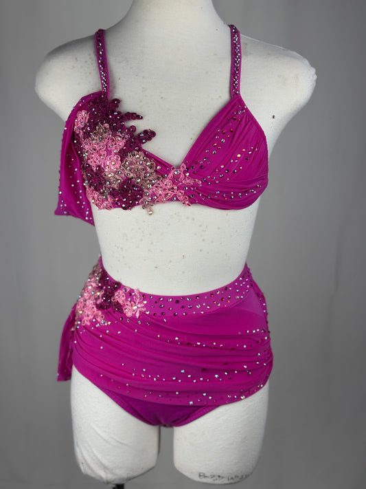 Pink Lyrical Dance Costume, Adult X-Small