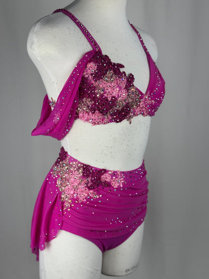 Pink Lyrical Dance Costume, Adult X-Small