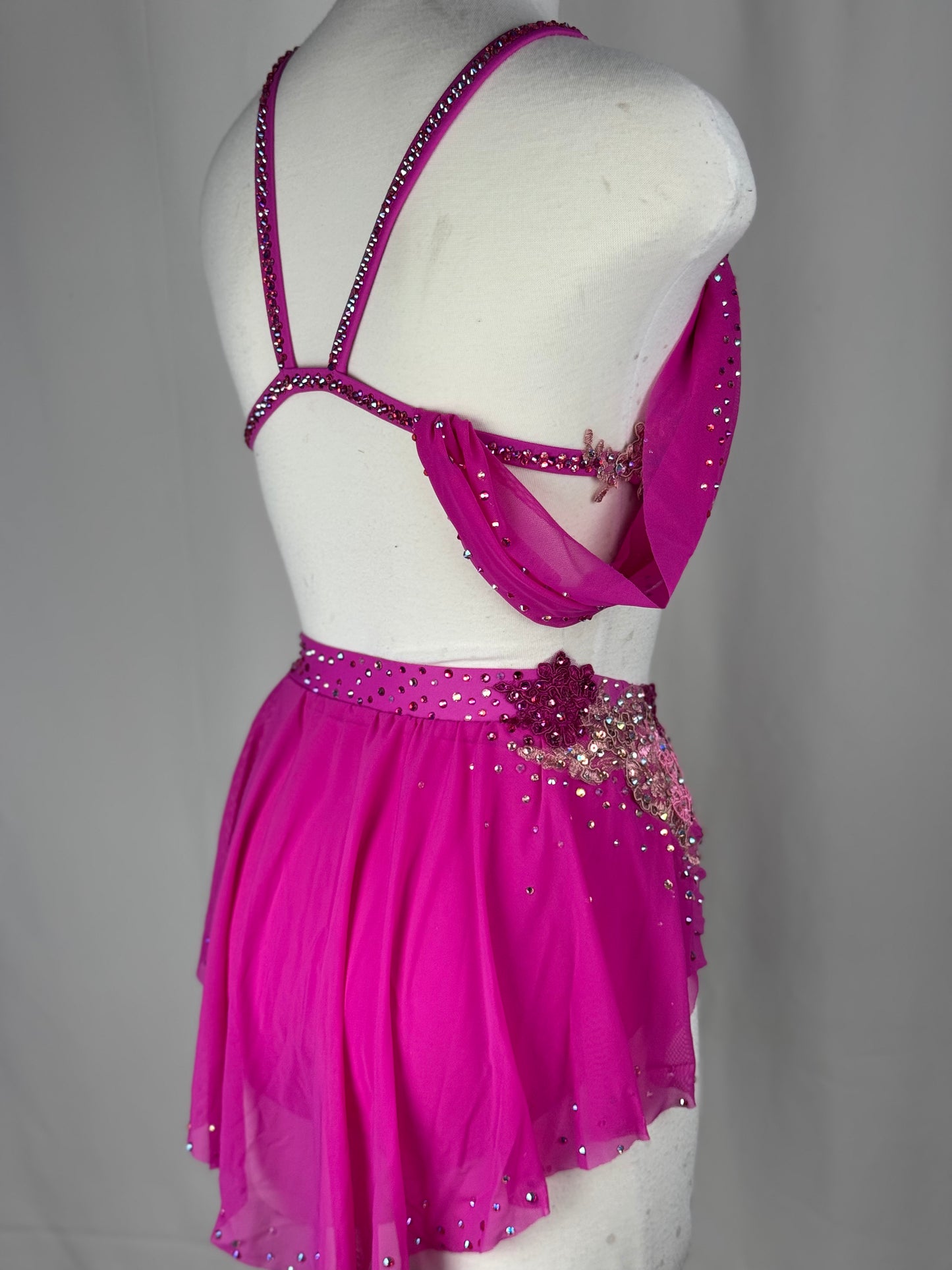 Pink Lyrical Dance Costume, Adult X-Small