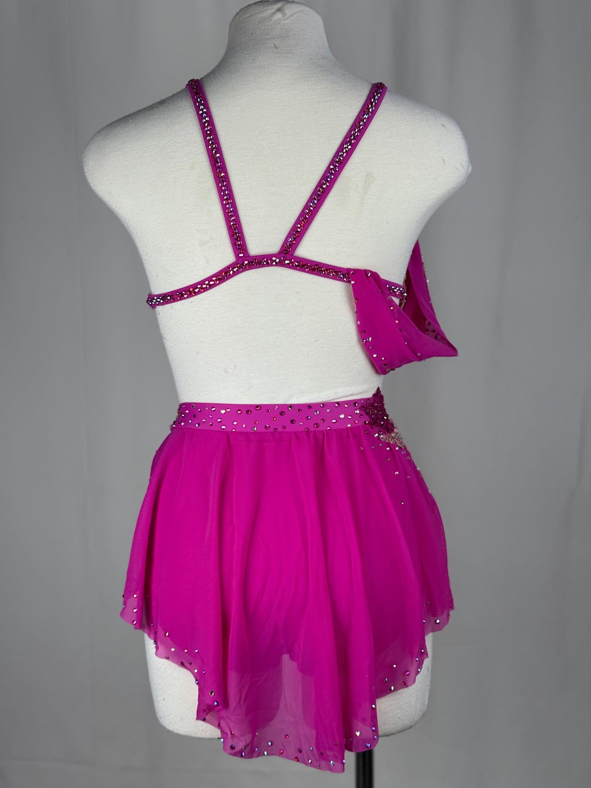pink lyrical dress VENUS pink lyrical dance dance costume