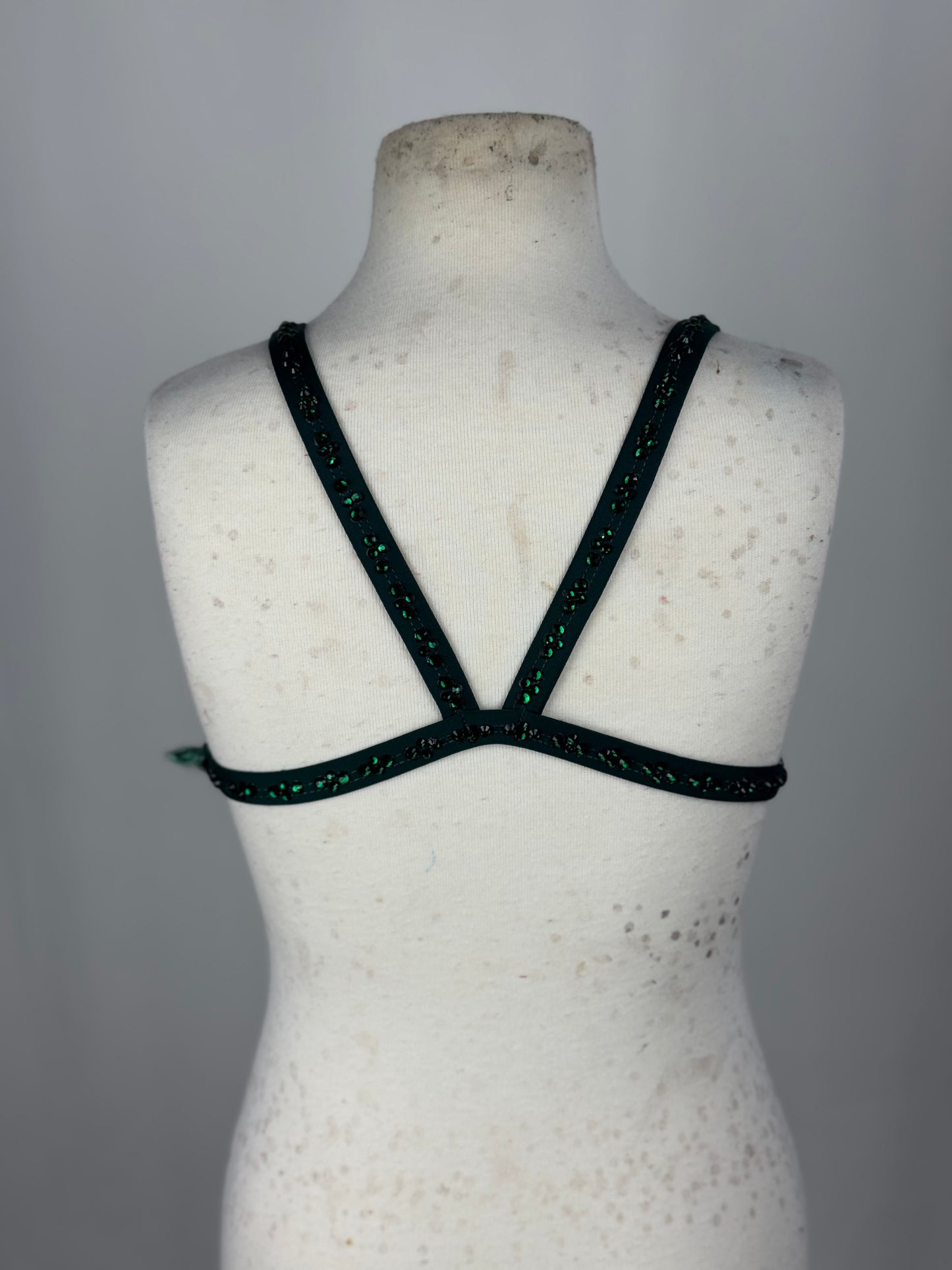 Green Lyrical Dance Top, Child Medium