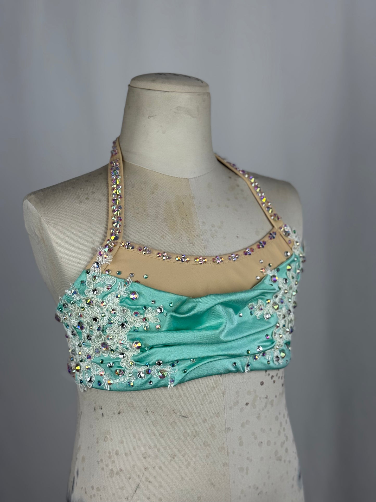 Mint Lyrical Dance Top, Child Large