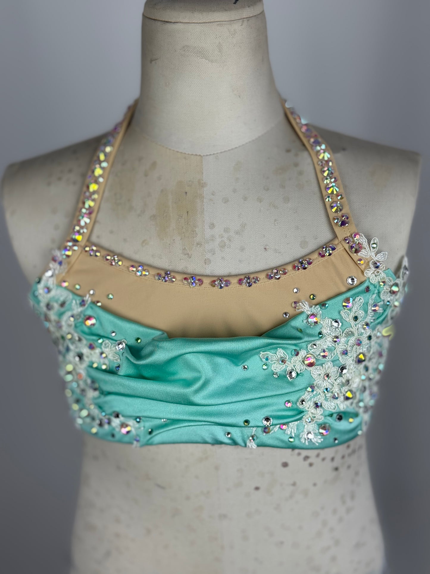 Mint Lyrical Dance Top, Child Large