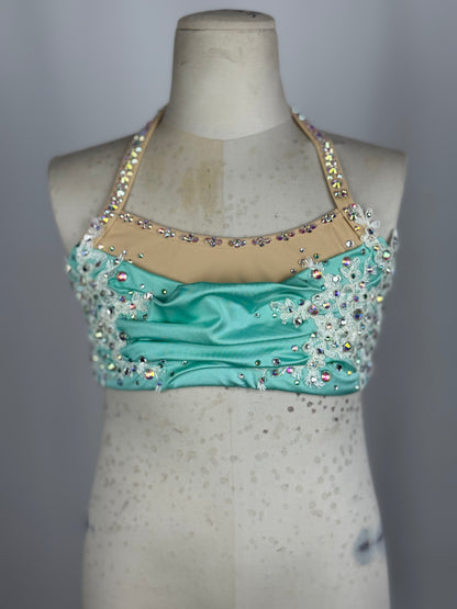 Mint Lyrical Dance Top, Child Large