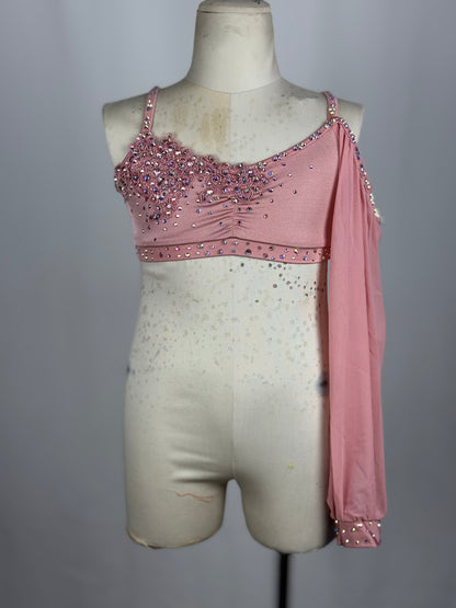 Blush Lyrical Dance Top, Child Medium