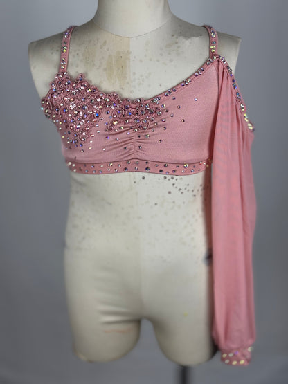 Blush Lyrical Dance Top, Child Medium