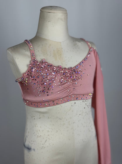 Blush Lyrical Dance Top, Child Medium