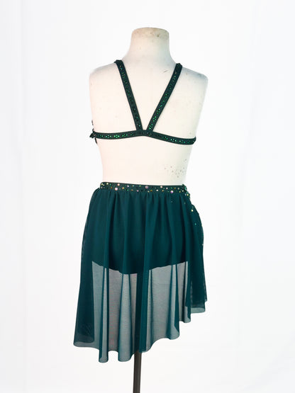 READY-TO-SHIP // Child Medium // Green Lyrical Costume