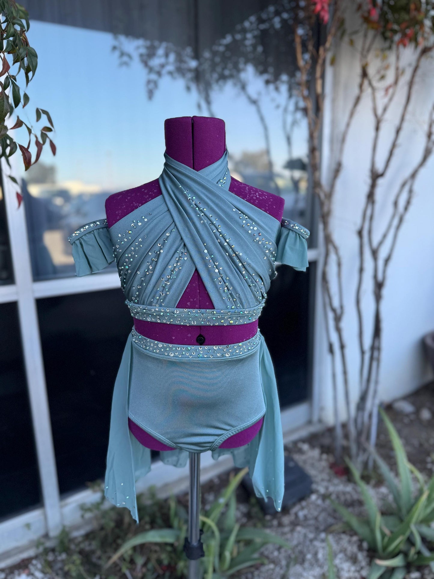 READY-TO-SHIP // Child Medium // Slate Blue/Gray Lyrical Costume