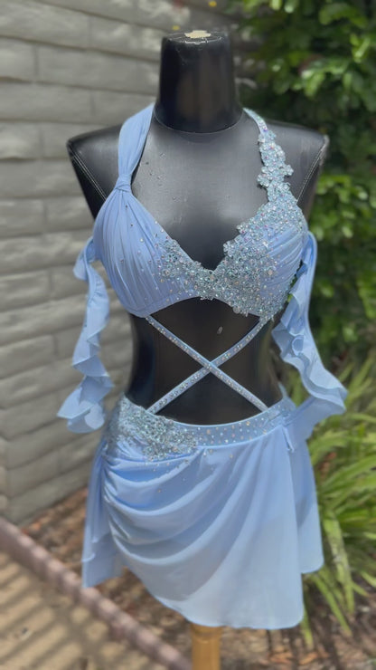 READY-TO-SHIP // Adult X-Small // Blue Lyrical Costume
