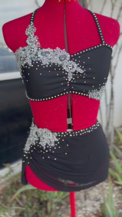 READY-TO-SHIP // Adult Small  // Black Lyrical Costume